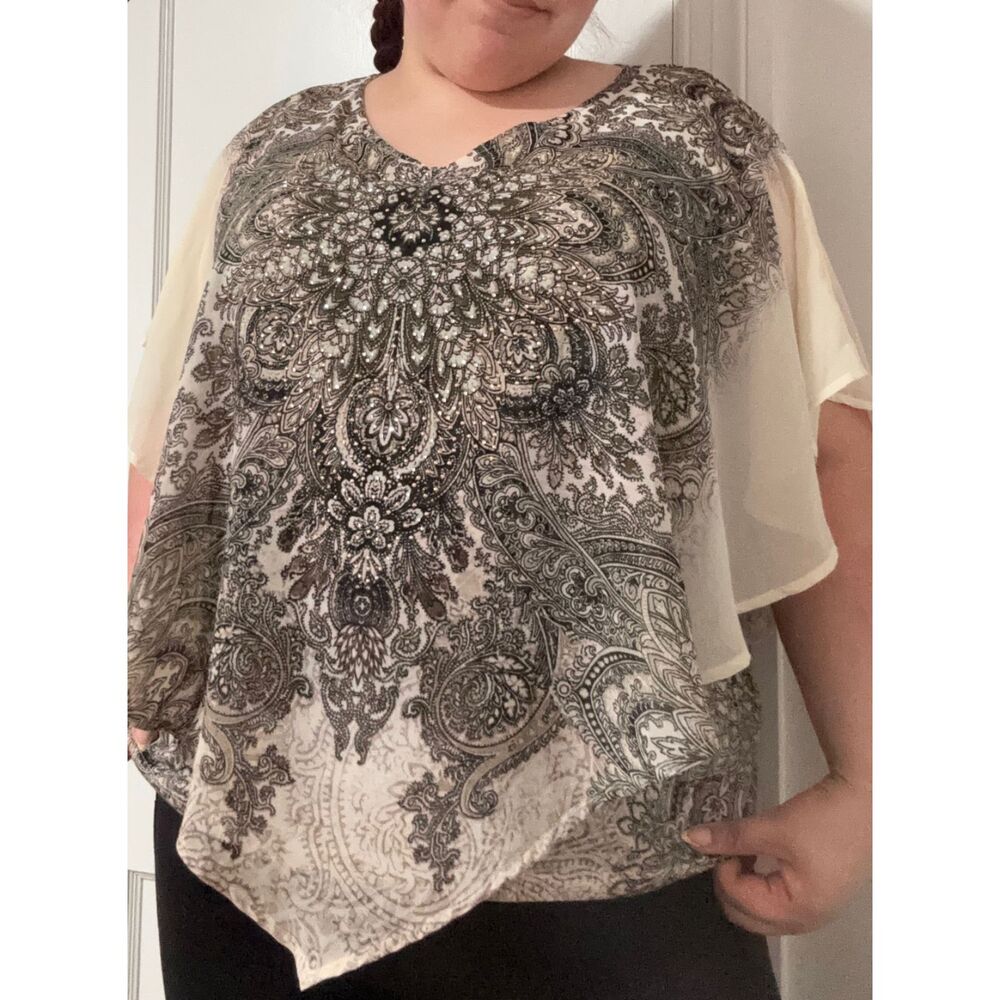 Westport 1962 Flowy Paisley Print Blouse